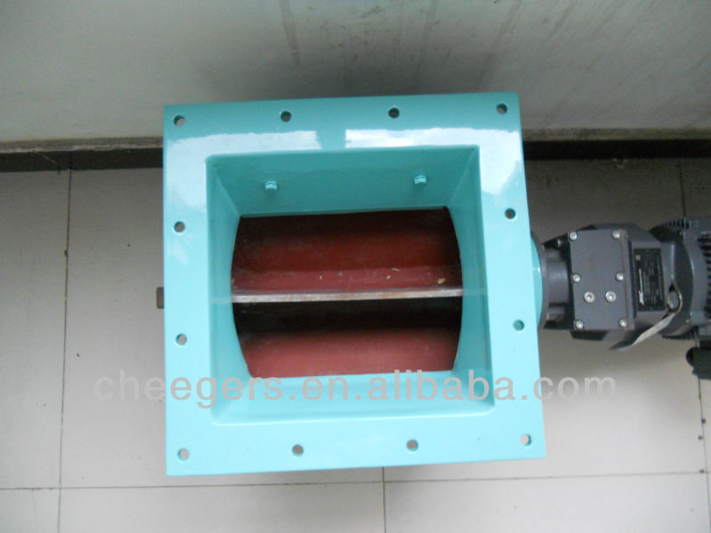 The discharge valve for wood pellet machine