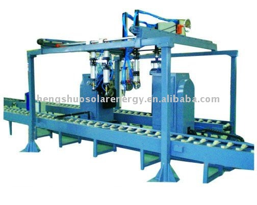 The full automatic shrink mouth and ginning machine of water heater tank