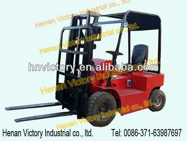 The latest designed four wheels electric forklift