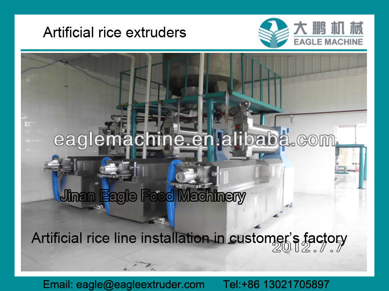 thin and long artificial rice making machine