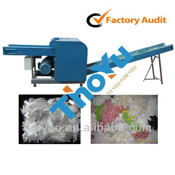 Thoyu brand waste cloth cutting machine, cloth/cotton yarn fiber cutter price SMS: 0086-15937167907