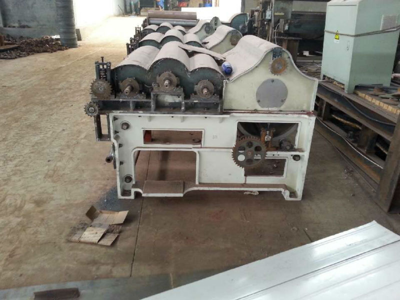 Three connected roller with wire cotton cleaning machine for recycling cotton waste