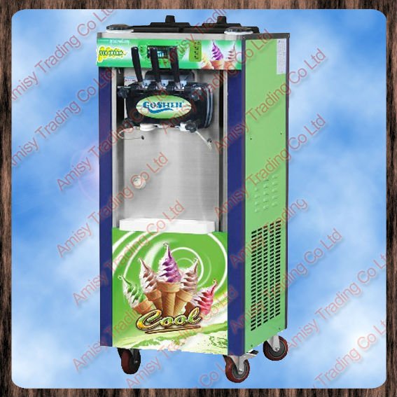 three flavor rainbow ice cream machine