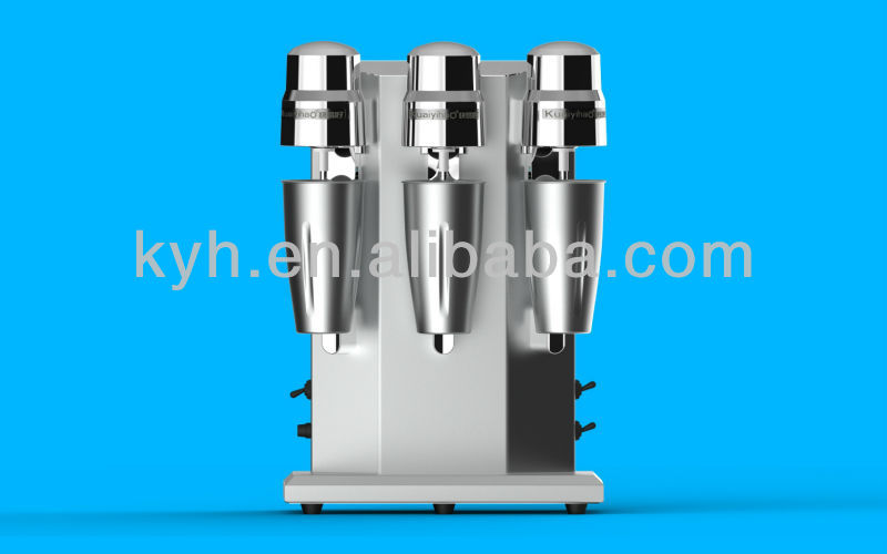 Three heads milk shake machine