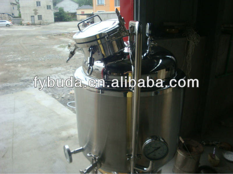 Three layers stainless steel beer fermenter