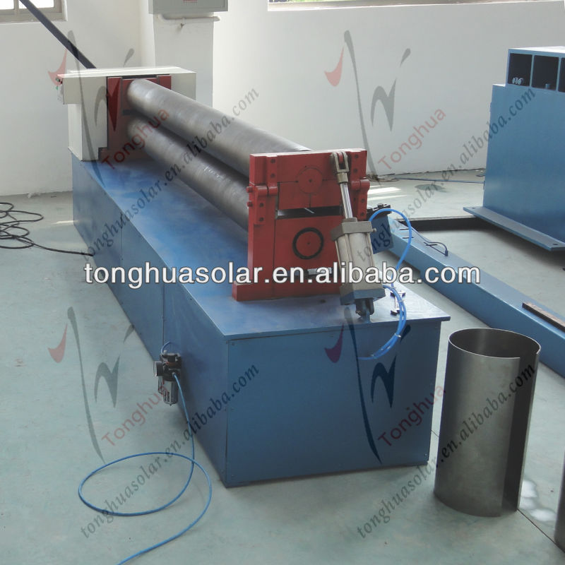 Three Roller Rolling Machine For Solar Heater Heater Manufacturing Equipment