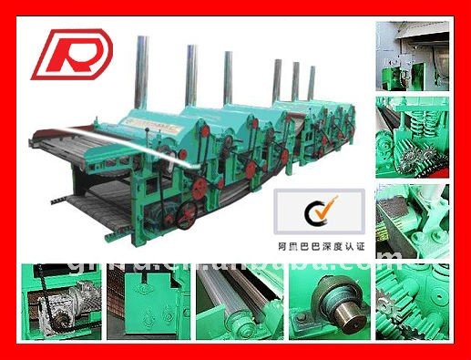 Three-Roller textile waste recycling line