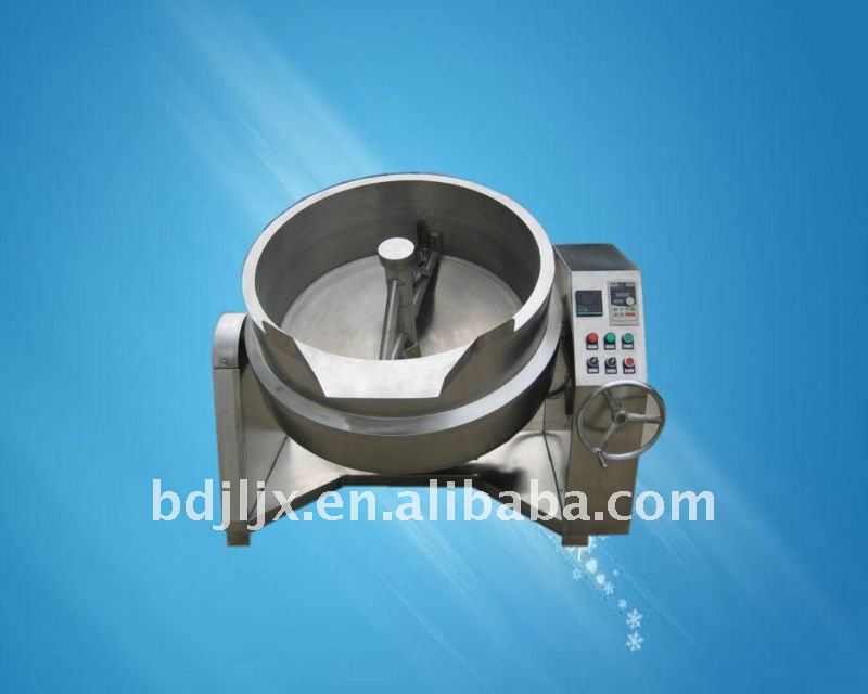 Tilting bottom mixing electric cook kettle