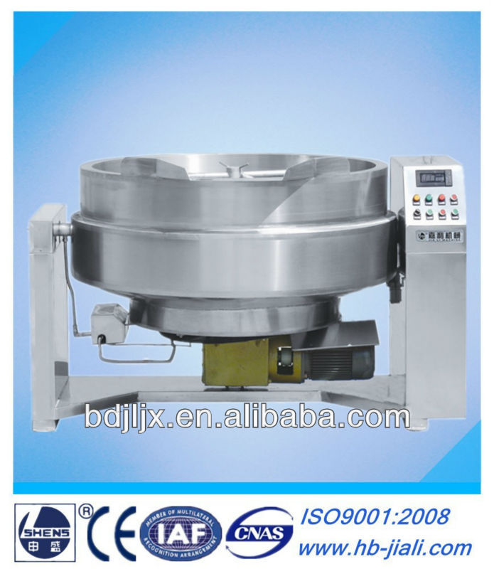 Tilting industrial berry jam making machine