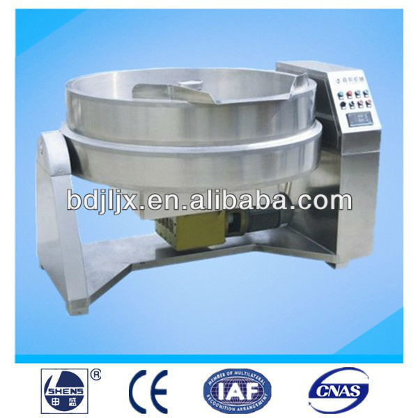 Tilting industrial cooking pot