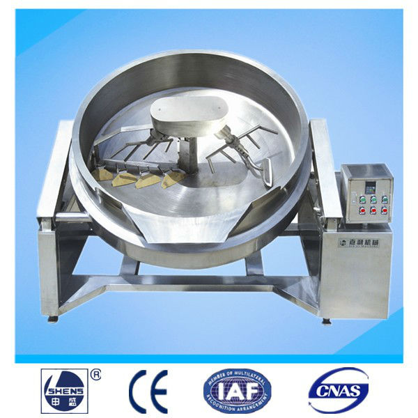 Tilting industrial cream production machines