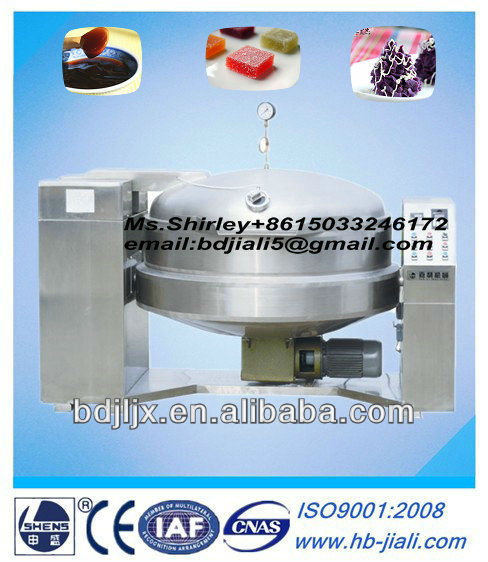 Tilting industrial fruit jam making machine