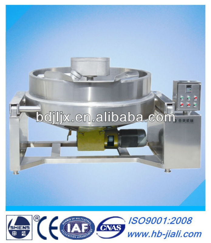 Tilting industrial pasta cooking kettle