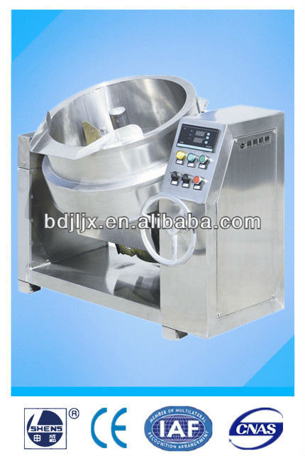 Tilting jacketed cooker electric heating