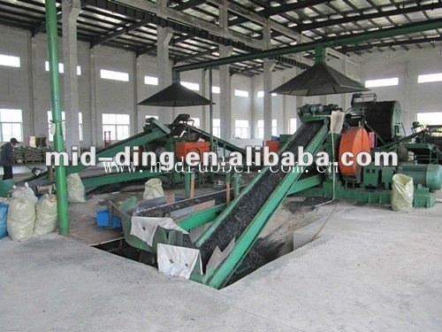 tire recycling machine/rubber powder plant