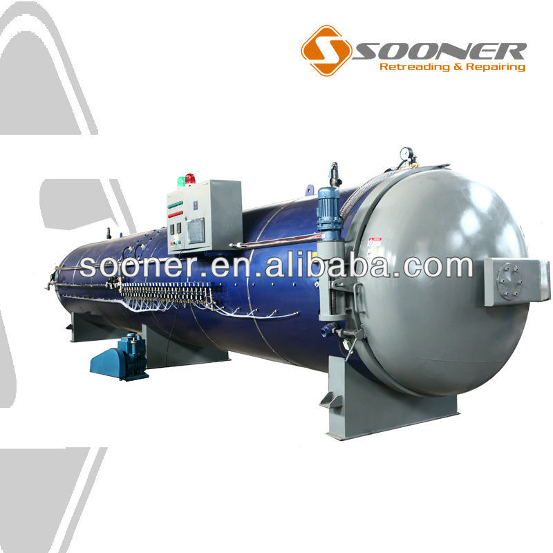 Tire retreading machinery autocalve curing chamber pressure vessels