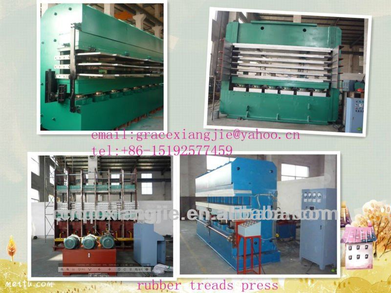 tire/tyre retreading machine/ precured rubber tread press/five layers 1100tons hydraulic press