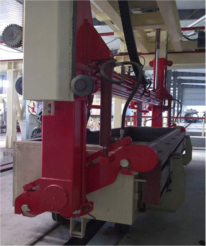 Titling crane for autoclave aerated conrete block