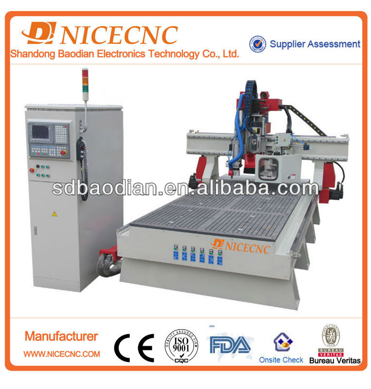 tool change wood cutting cnc router