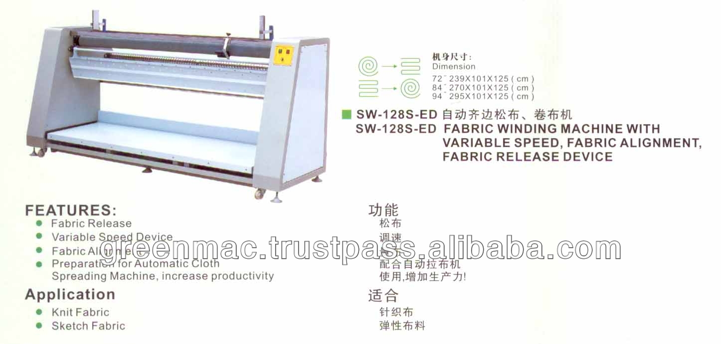 Top Quality Automatic Cloth Fabric Alignment Winding Machine