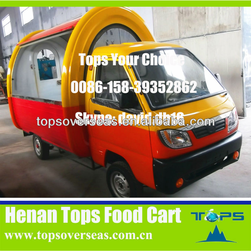 Tops Electric Mobile Food Cart / Street Catering Cart