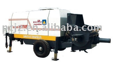 Trailer concrete pump