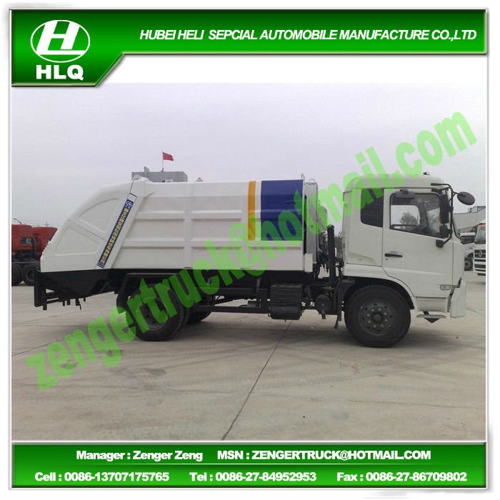 Trash Compact Garbage Truck 12 ~ 14 cubic meter Refuse Compactor