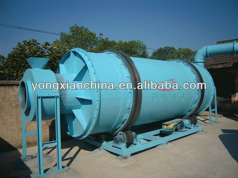 Tree cylinder rotary dryer