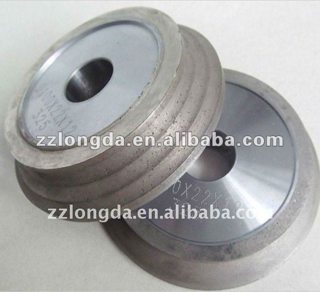 Triple OG edge glass diamond grinding wheel for glass processing