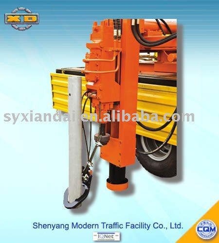 truck mounted hydraulic pile-driver