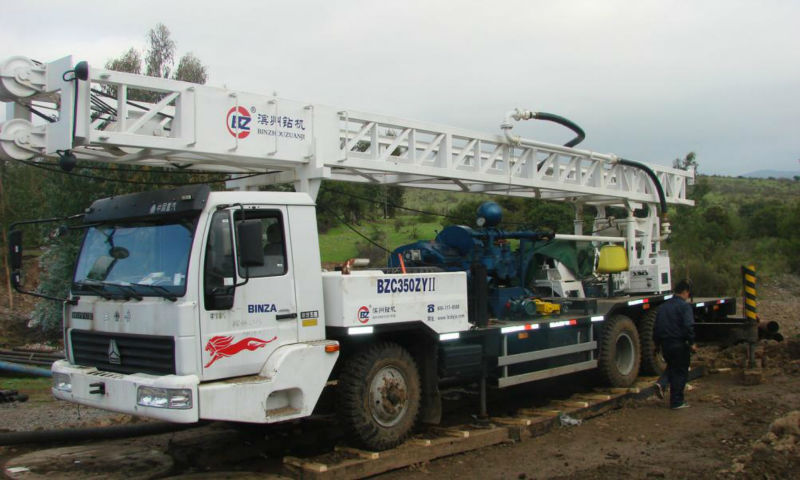 truck mounted water well drilling rig BZC400BCA (400meter)