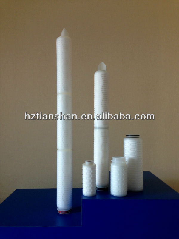 TS filter 0.2um PTFE Pleated Filter Cartridges for Beverage and wine