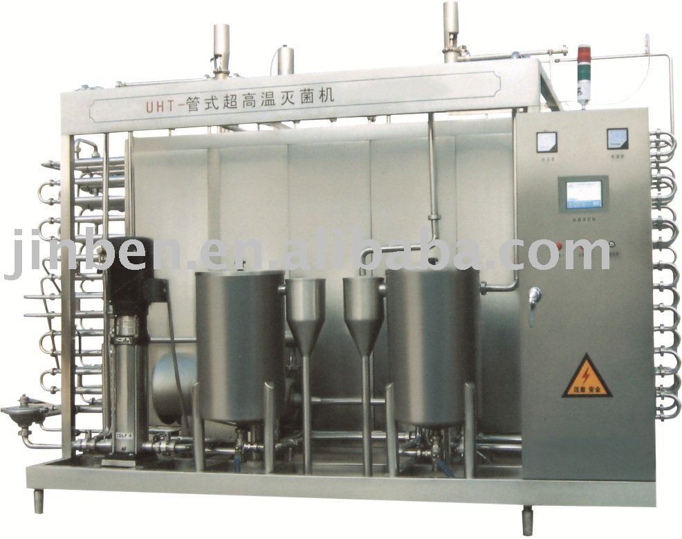 Tubular UHT aseptic milk sterilizer