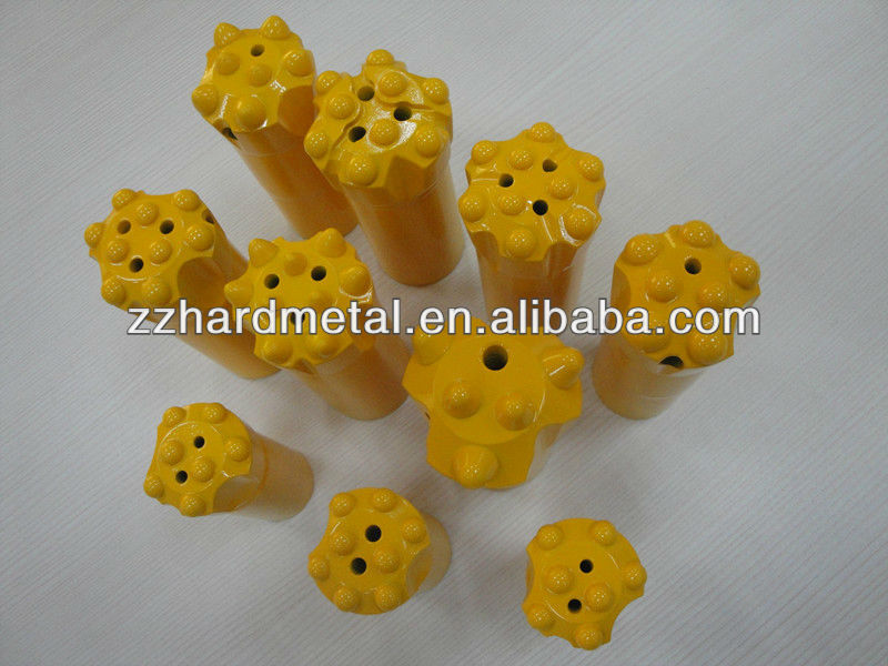 tungsten carbide threaded drill bit for rock and soil projects