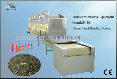 tunnel continuous conveyor belt type industrial microwave oven for drying and sterilizing pepper powder