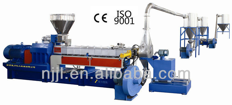 twin screw extruder air cooling hot face cutting line