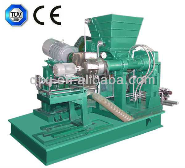 twin taper single screw rubber extruder