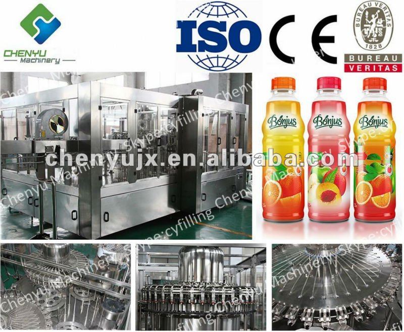 (Twist-off cap) Juice Glass Bottle Filling/Capping 2-in-1 Machine