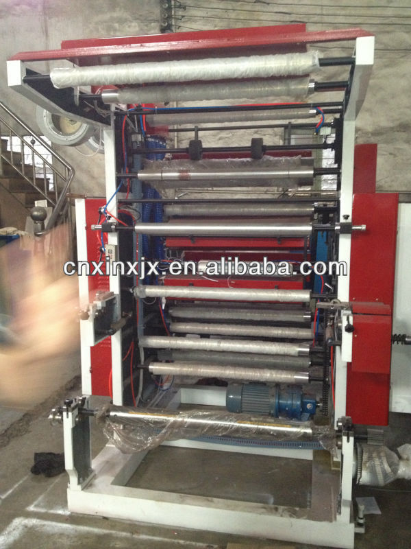 two color flexo printing machine with helical gear 80m/min