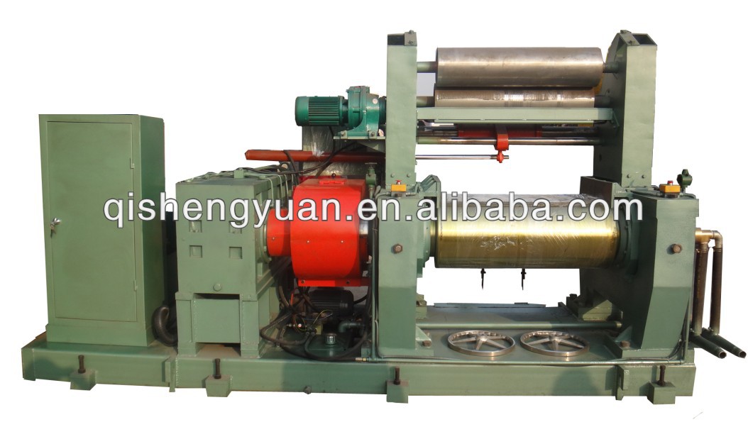 Two Roll Rubber Mixing Mill with stock blender Mill XK-450/XK-560/XK-660