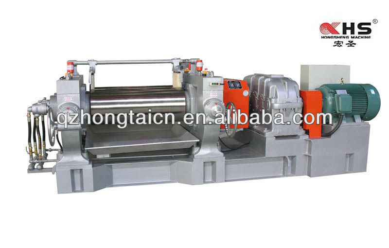 Two rollers rubber sheet making machine