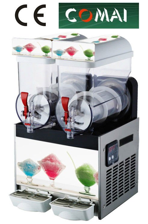 Two tank slush ice machine with handle