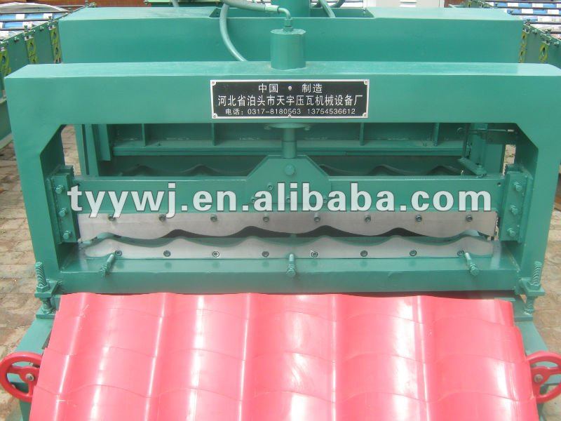 TY1100 Arc Bias Glazed Tile Making Roll Forming Machine