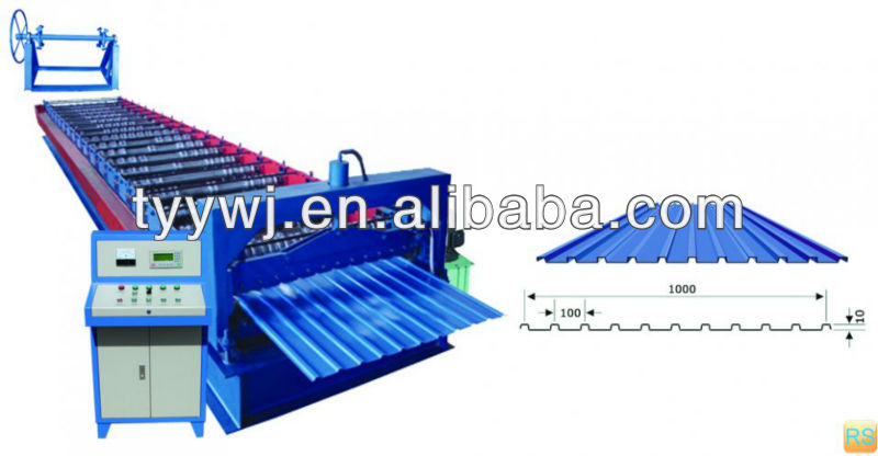 TYC10 Automatic color steel roof sheet roll forming machine/tile making machine