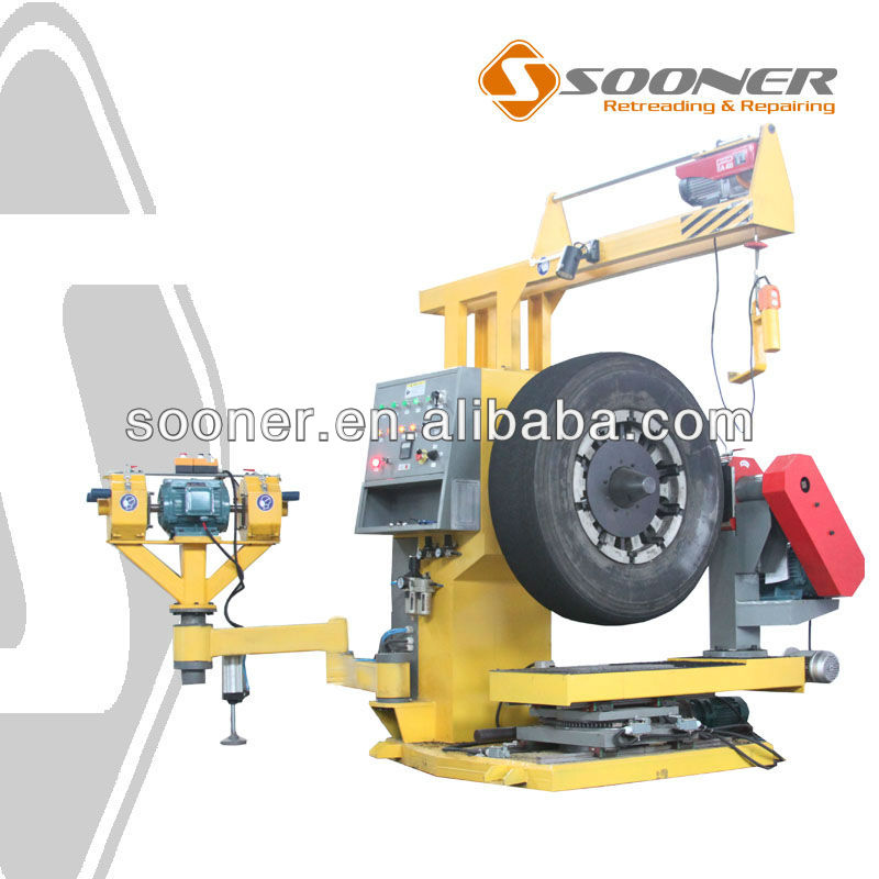 tyre recapping equipment buffing machine