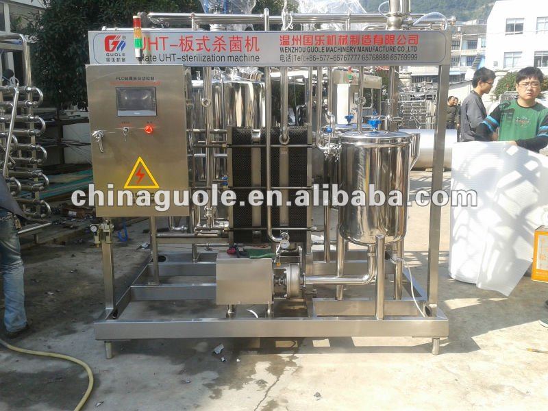 Ultra high temperature plate sterilizing machine