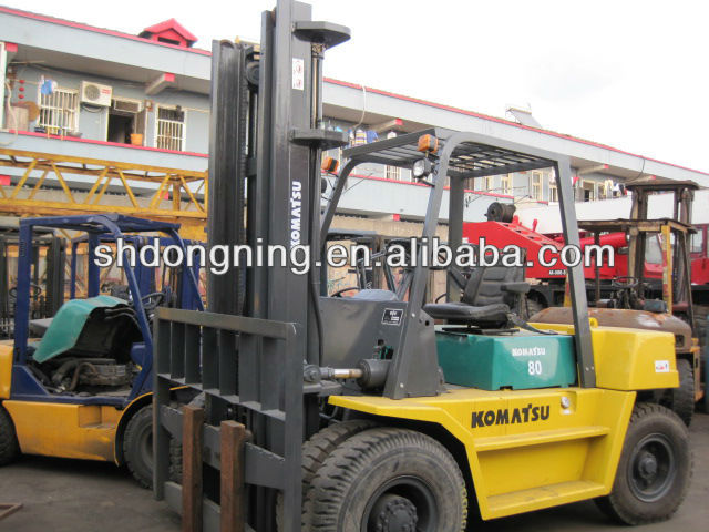 used folklift komatsu 8 ton, Komatsu FD80 forklift in Shanghai China