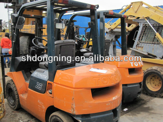 used folklift Toyota 2.5 ton, Japan toyota fd25 forklift for sale