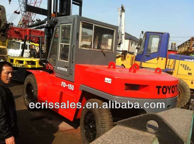 Used forklift toyota 15 ton, FD-150, Original from Japan