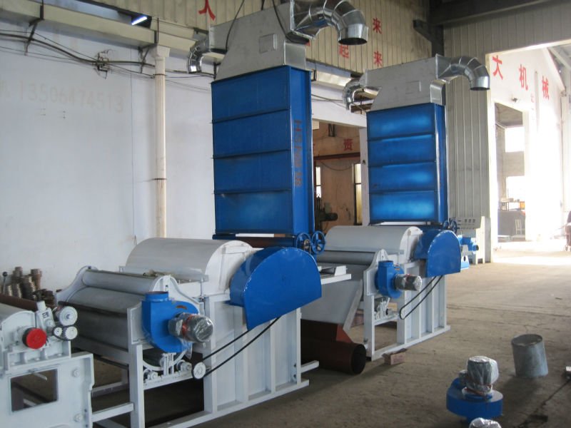 Used garments recycling machine